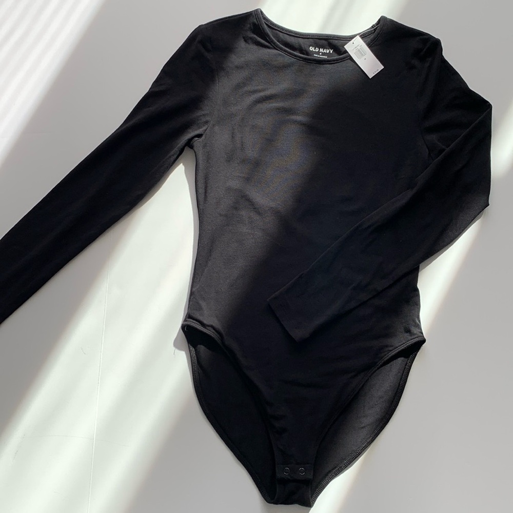 OLD NAVY BLACK BODYSUIT NWT SIZE MEDIUM - Picture 9 of 9
